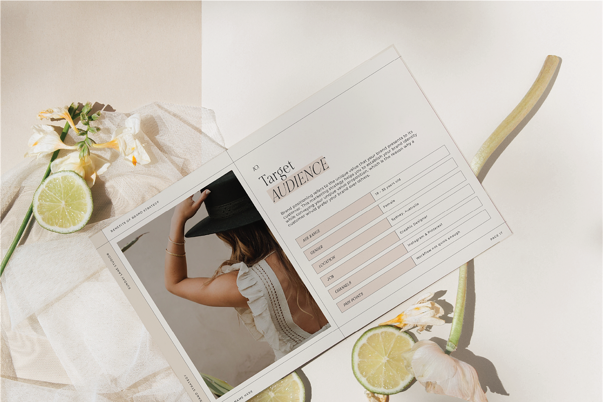STUNNING Brand Strategy Template, a Presentation Template by Sunday Lane Studio (Photo 5 of 8)