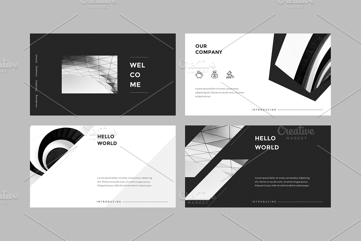 MONOCROM - Powerpoint Template, a Presentation Template by Pixelz Studio (Photo 2 of 10)