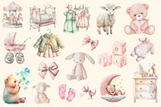 Rosy Dreams, Nursery Collection, a Decorative Illustration by Hello My Print (Thumbnail 3 of 12)