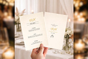 Luxury Wedding Menu Canva bd004, a Card Template by TyphoonStudio (Thumbnail 3 of 8)