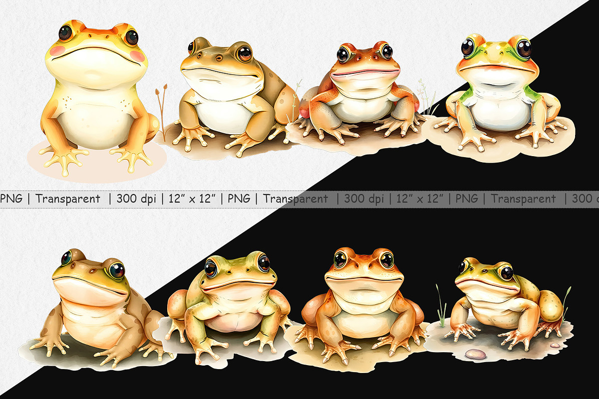 Watercolor Clipart Frog Wildlife, a Graphic by Artnoy (Photo 2 of 5)