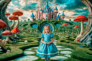 The surprised girl Alice Wonderland, an Arts & Entertainment Photo by TatsianaSalauyova
