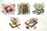 Pretty Books with Flowers Sublimatio, an Illustration by CreationArt (Thumbnail 5 of 5)