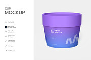 Ice Cream Cup Mockup, a Cups & Container Mockup by graphypix (Thumbnail 2 of 4)