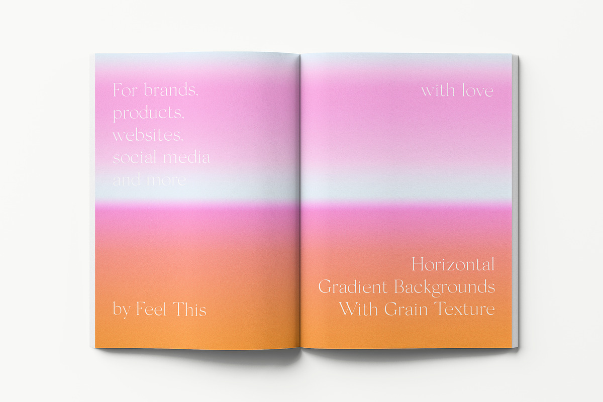 Horizontal Grainy Gradient Textures, an Object Graphic by Feel This