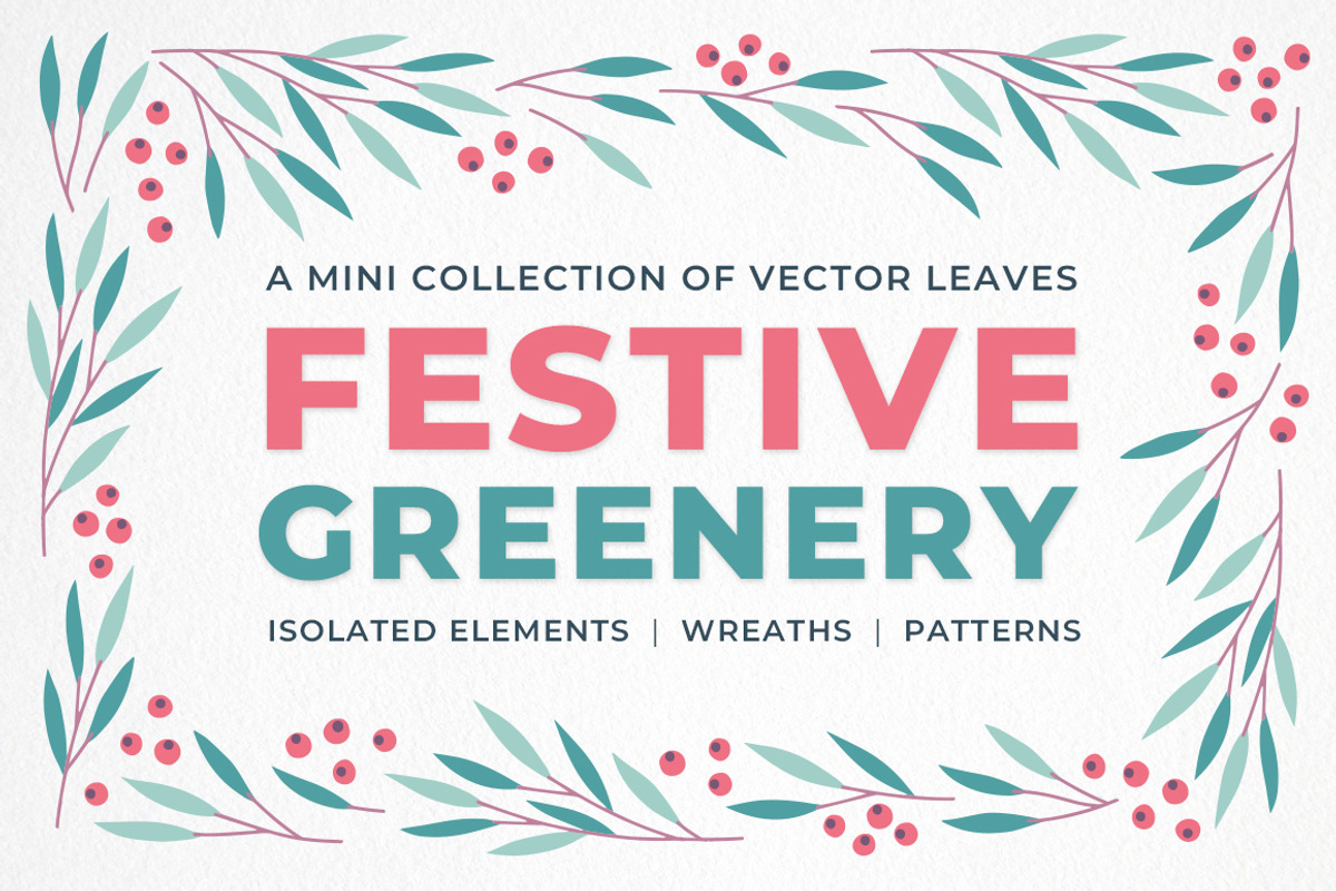 Festive Greenery, a Decorative Illustration by Insalata Illustrata (Photo 1 of 7)