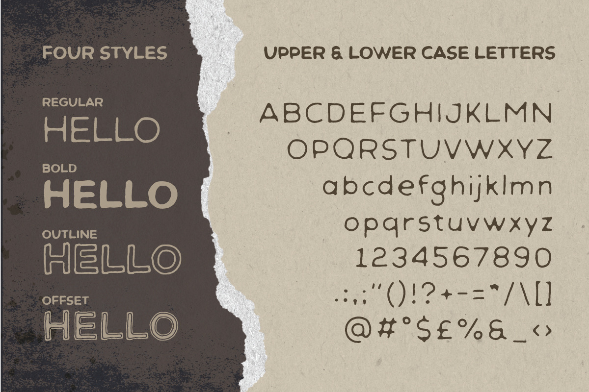 Vintage wanted Font hand-drawn style, a Handwritten Font by Stylographic (Photo 4 of 4)