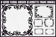 Lotus Floral Frame Bundle Set, an Illustration by BIPLOB EXPERT (Thumbnail 1 of 9)