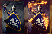Fire Photoshop Action preview 3