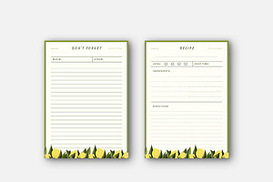 Lemon Planner Set