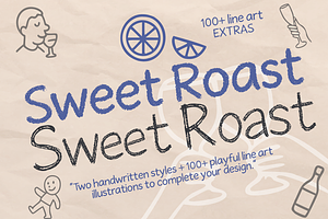 Sweet Roast Playful Handwritten Font, a Handwritten Font by cocodesign