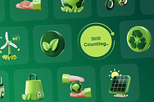 Greeny Environment & Ecology 3D Icon