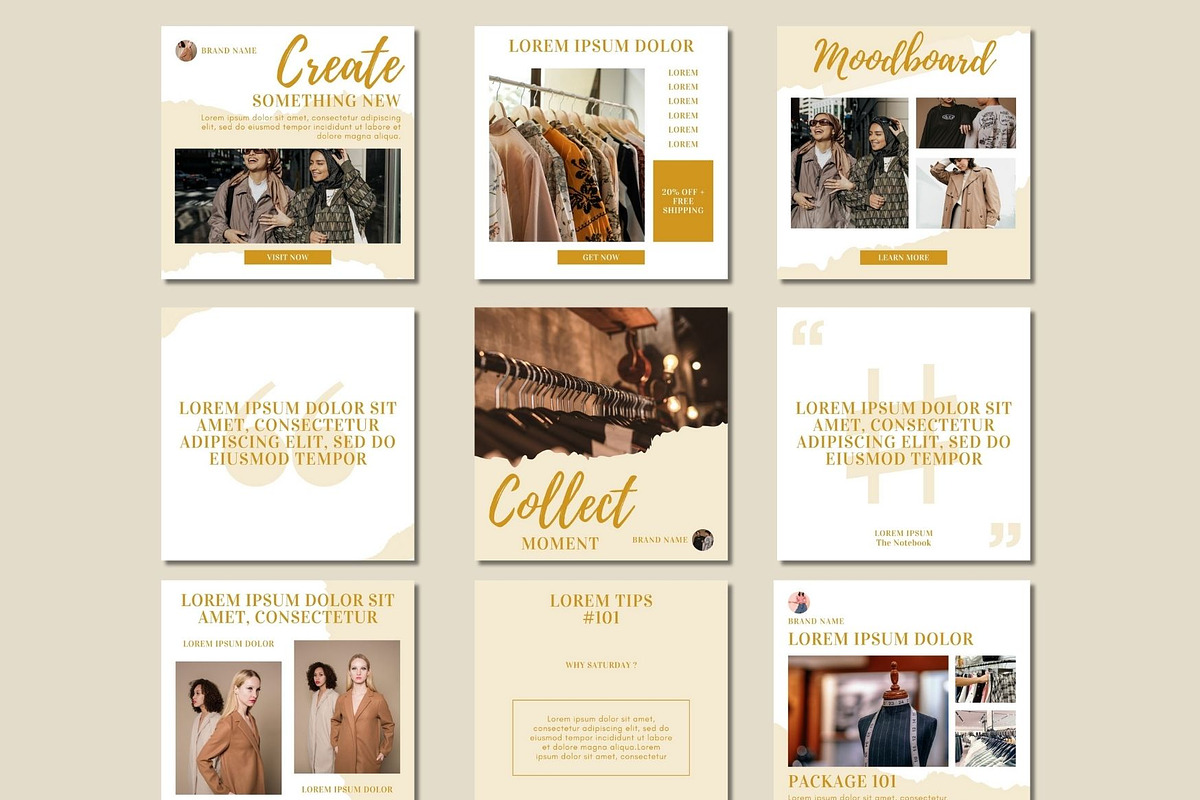 Aesthetic Social Media Post Template, a Social Media Template by BoontenStudio (Photo 5 of 7)