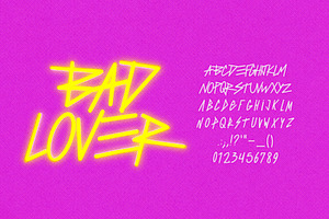 BAD LOVER FONT