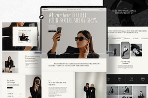 Showit Marketing Coach Website, an App Template by Digital&Chic