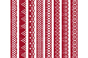 Ruby Red Lace Border Clipart, an Illustration by Amanda Ilkov (Thumbnail 4 of 5)