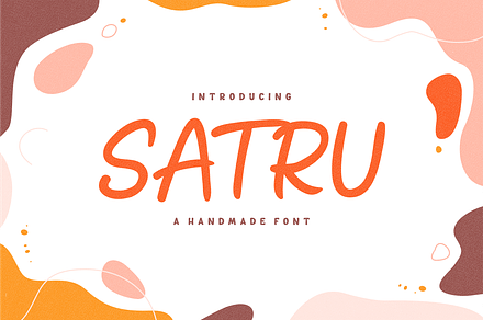 Satru Handmade Playful Display Font