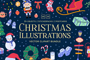 Christmas Illustrations Set, an Object Graphic by 35lab (Thumbnail 1 of 6)