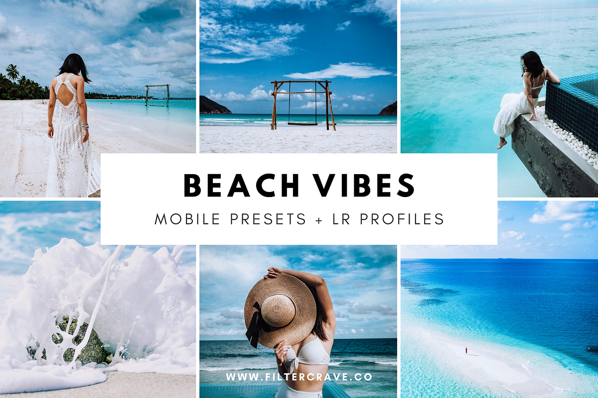 Beach Vibes Mobile Lightroom Presets, an Action Add-On by Filtercrave (Photo 1 of 11)