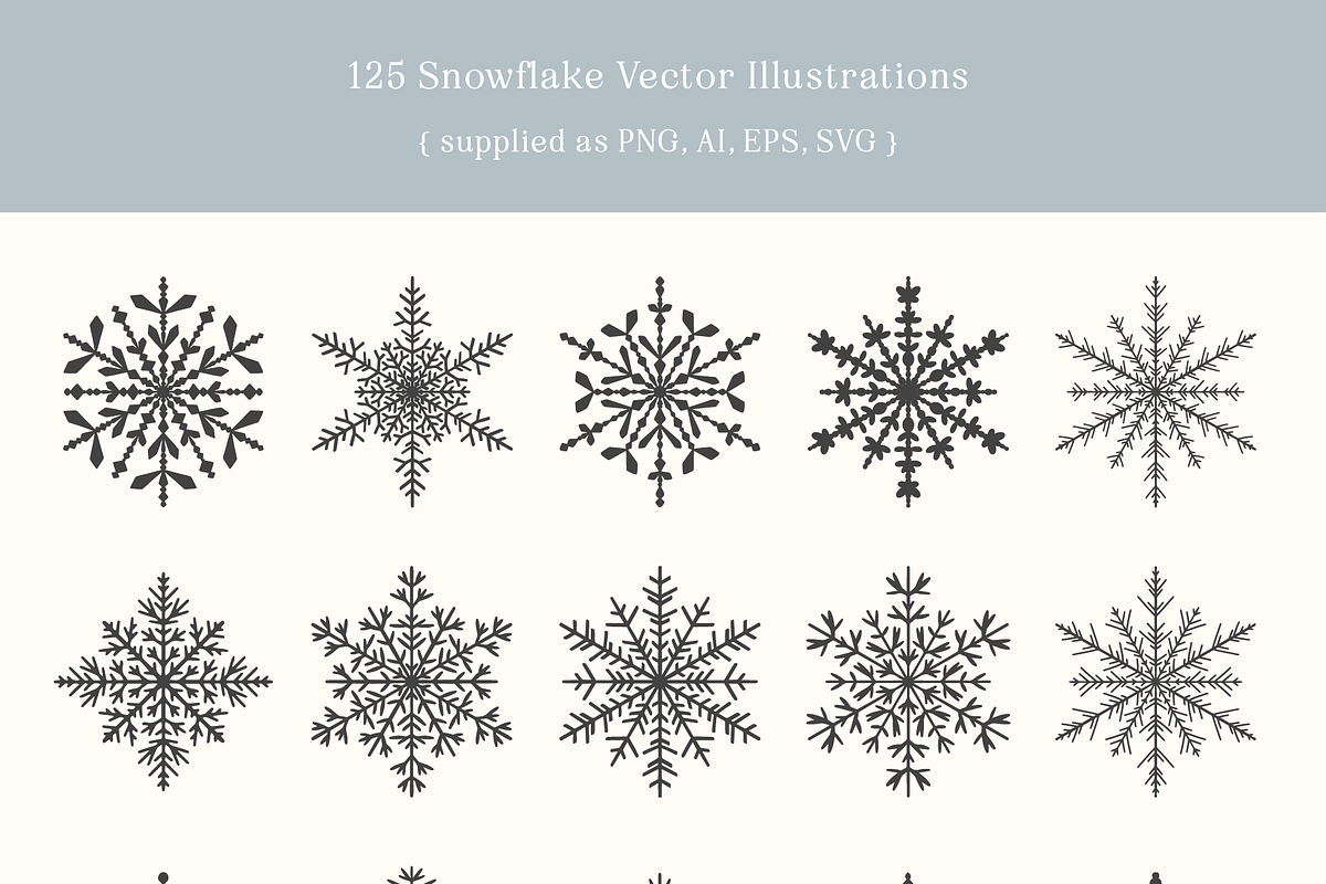 Winter Snowflake Vector Illustration, an Illustration by Emma Webb Studio (Photo 2 of 5)