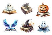 Books & Halloween Clipart, an Illustration by CreationArt (Thumbnail 4 of 4)