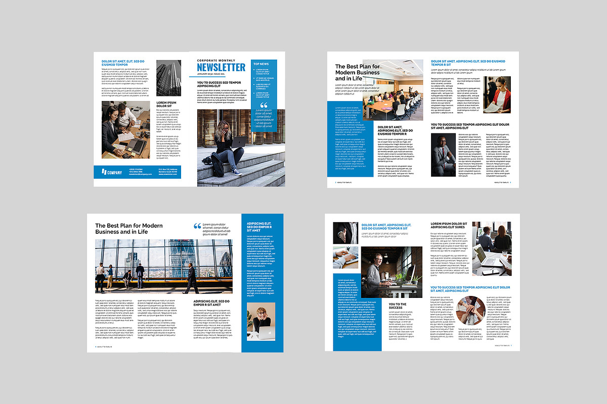 Newsletter Template, a Magazine Template by xtratimebd (Photo 8 of 8)