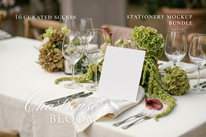Chartreuse Stationery Mockup Set