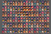 Emotion female icons with long hair, a Person Illustration by Saranai Store (Thumbnail 3 of 5)