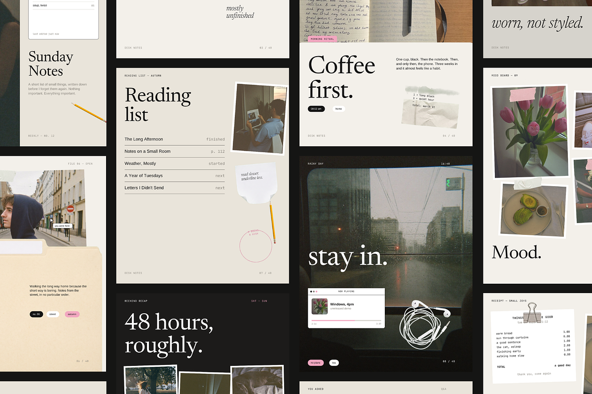 DESK NOTES | 40 Canva Templates, a Social Media Template by The Muza (Photo 9 of 9)