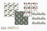 Christmas Forest Cabin Clipart, an Illustration by Ksenia Shmakova (Thumbnail 8 of 13)