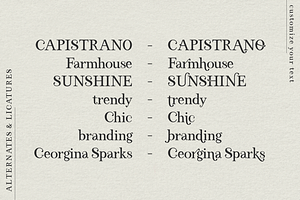 El Capistrano Serif Font