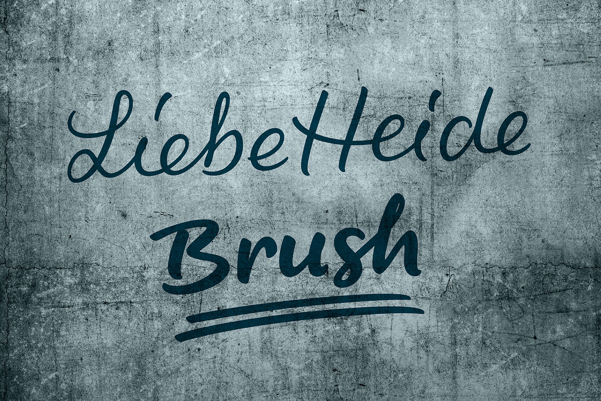 LiebeHeide Brush, a Font by LiebeFonts (Photo 1 of 20)