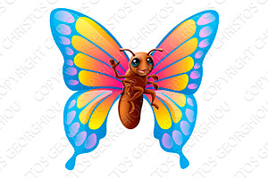 Cute Cartoon Butterfly