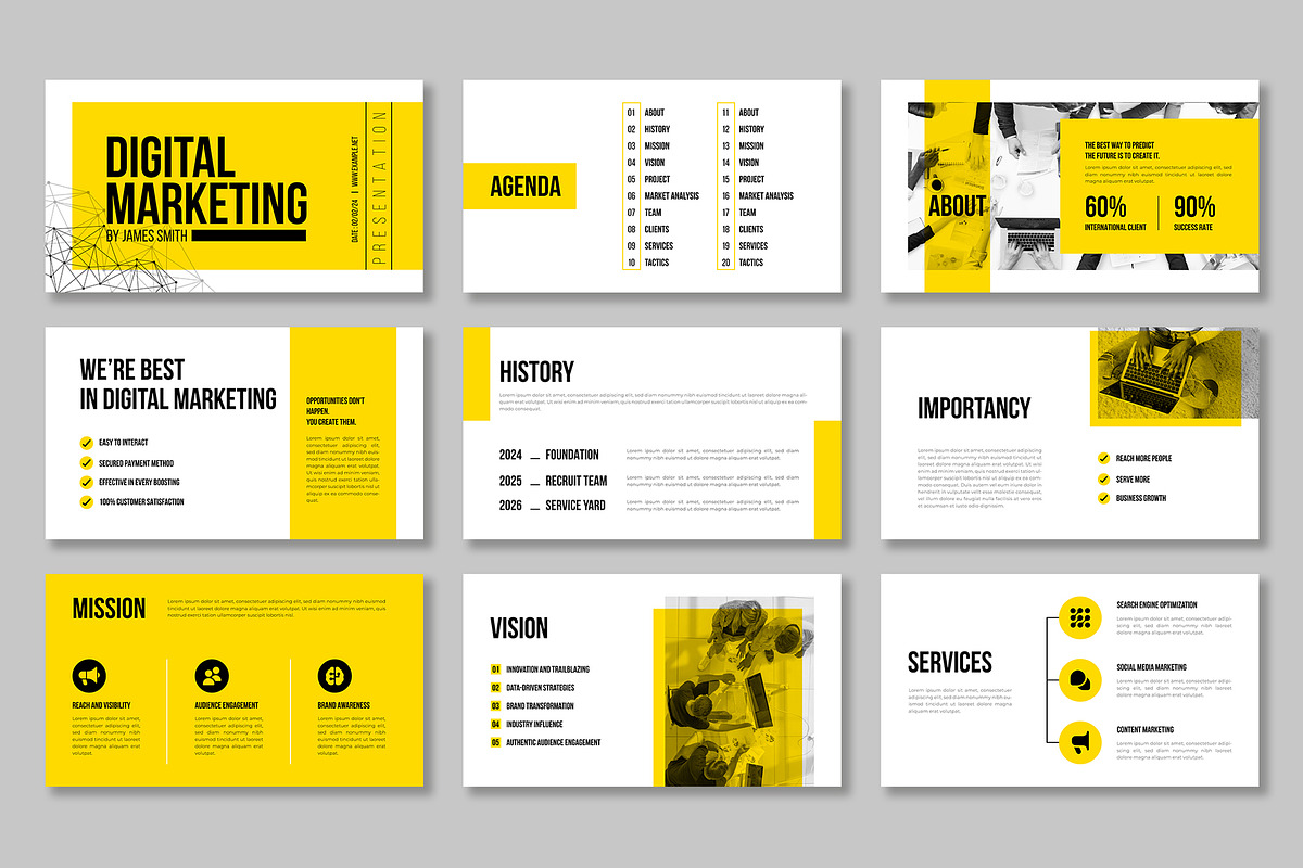 Digital Marketing Presentation, a Presentation Template by Mighty-Slide (Photo 2 of 5)
