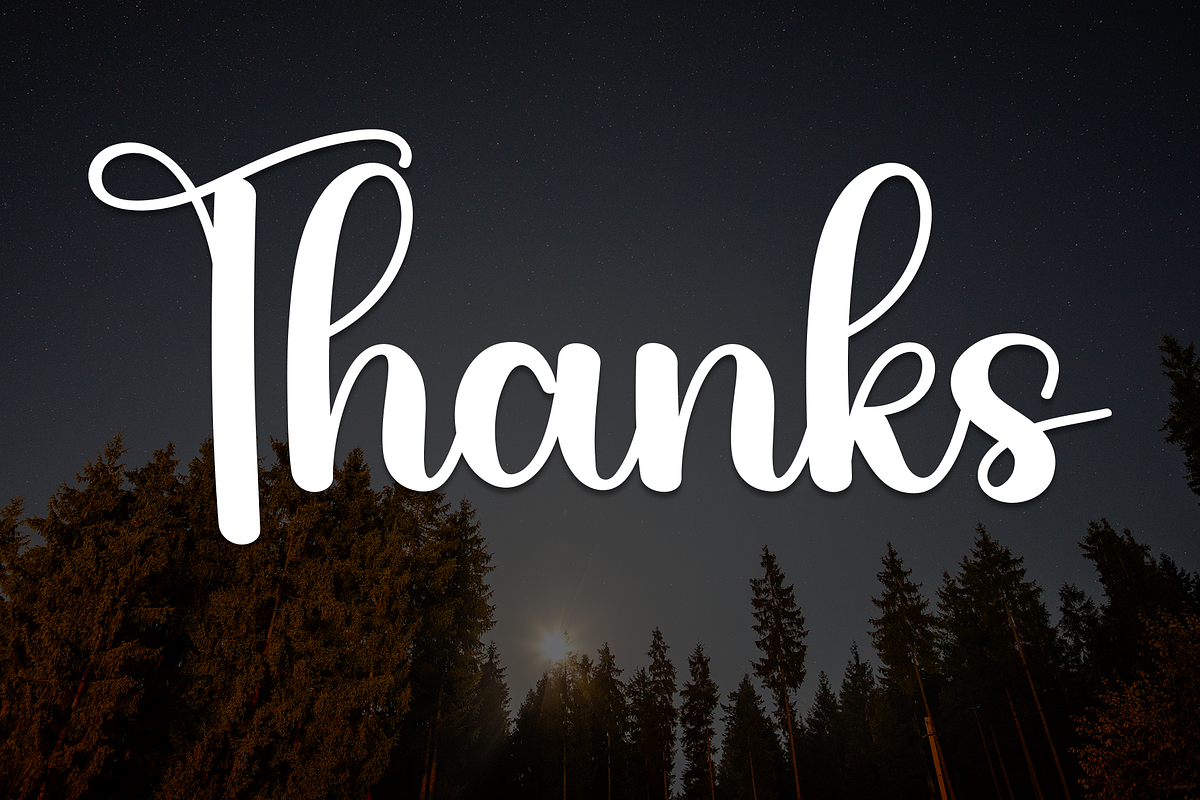 Night | Script Font, a Handwritten Font by Scratchones (Photo 9 of 9)