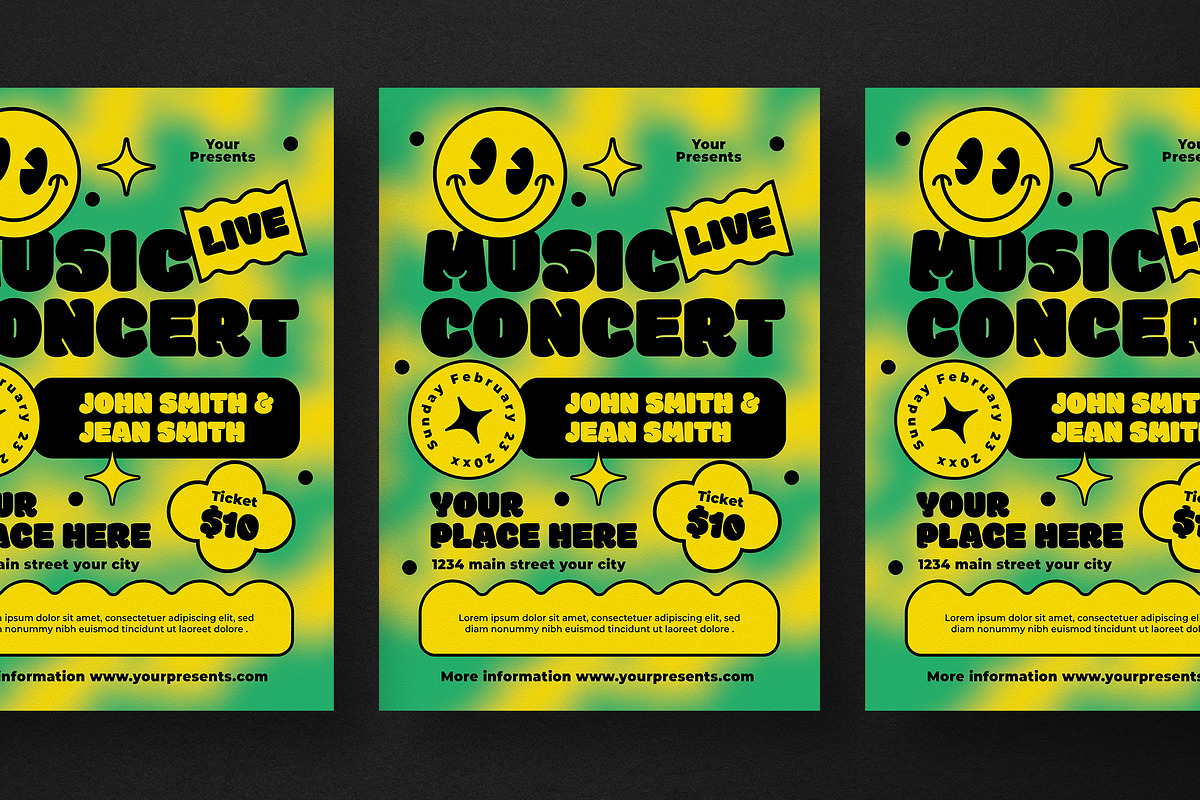 Music Concert Flyer, a Flyer Template by lilyshop