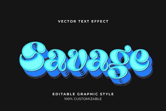 Retro 3D Bold Layered Text Effect preview 3