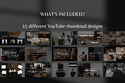15 YouTube Thumbnail Templates, a Social Media Template by SociallyyCreative (Thumbnail 2 of 6)