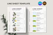 Line Sheet For Wholesale Template, a Stationery Template by Pixelpick (Thumbnail 1 of 3)
