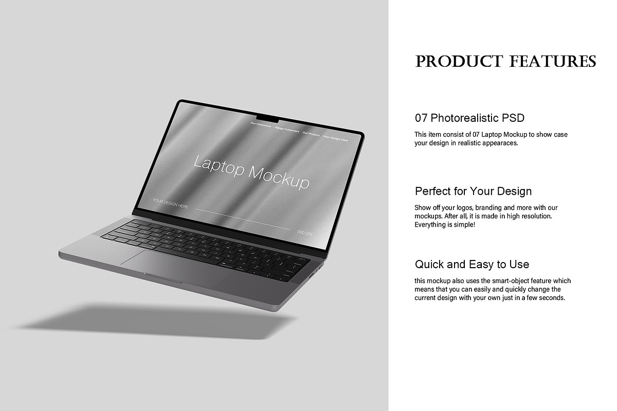Laptop Mockup, a Mac Mockup by Lxadesign (Photo 6 of 9)