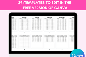 Canva Savings Challenge Templates