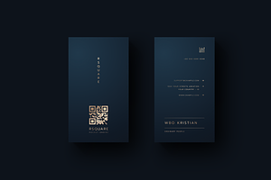 5 In 1 Vertical Luxury Business Card