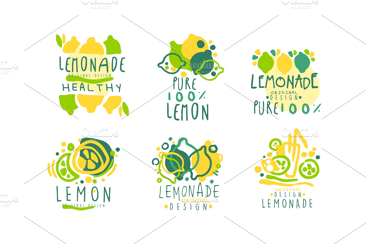 Lemonade Logo Templates Original, a Food Illustration by TopVectors