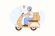 Delivery Package Illustration, an Object Graphic by Jump Studio (Thumbnail 11 of 12)