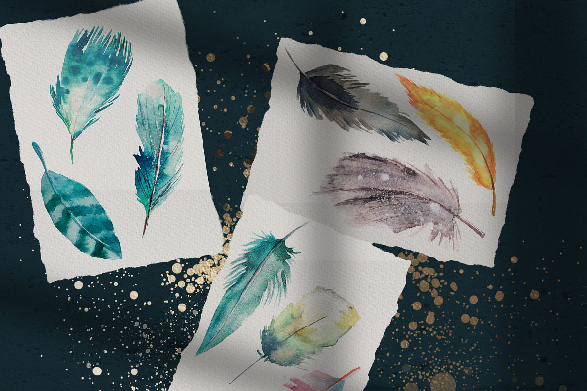 Winter birds holiday collection, an Illustration by holaholga (Photo 5 of 8)