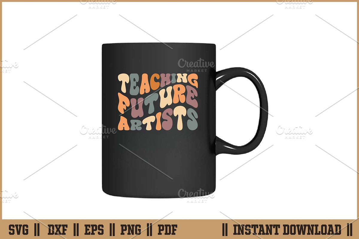 Teaching Future Artists Retro SVG, a Work Illustration by Handy Arts Studio (Photo 3 of 3)