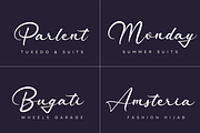 Patrigan Script Font, a Script Font by Basnistudio (Thumbnail 2 of 7)