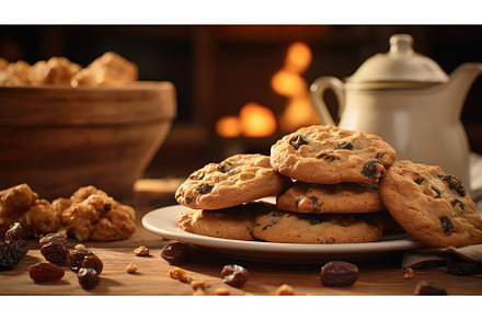 chocolate closeup cookies food ai, a Background Photo by pikepicture