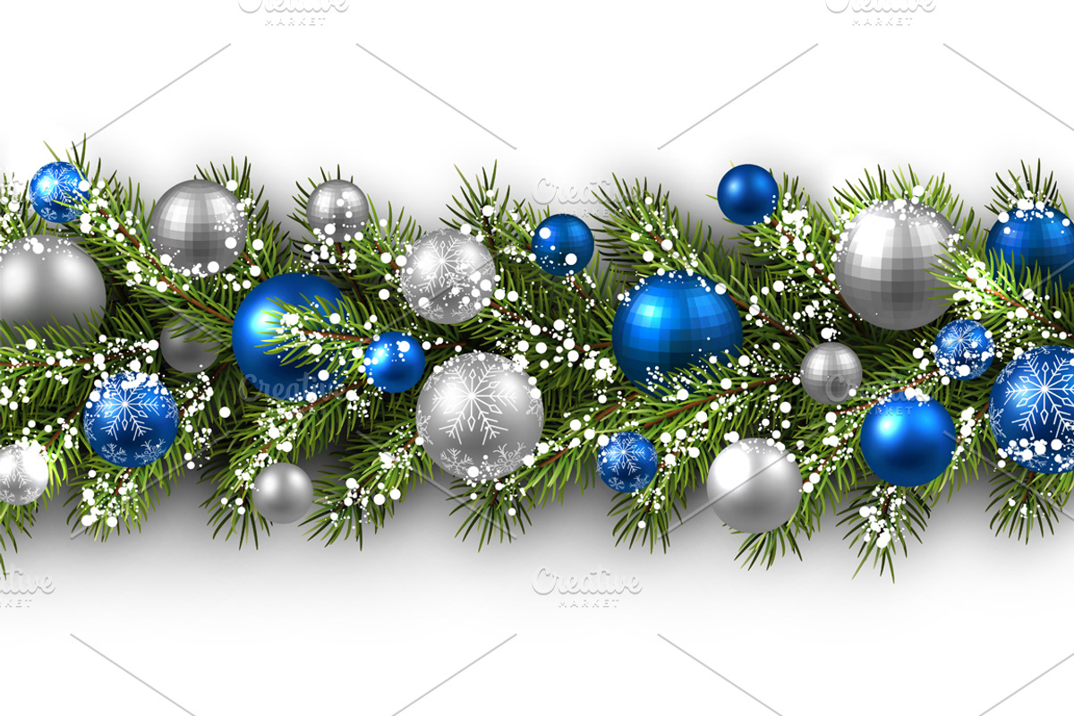 Big blue Christmas and New Year set, a Decorative Illustration by Vjom (Photo 3 of 21)
