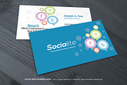 3 Social Media Business Cards, a Business Card Template by kinzi21 (Thumbnail 1 of 3)